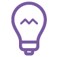 Illustration of a purple lightbulb icon on a white background.