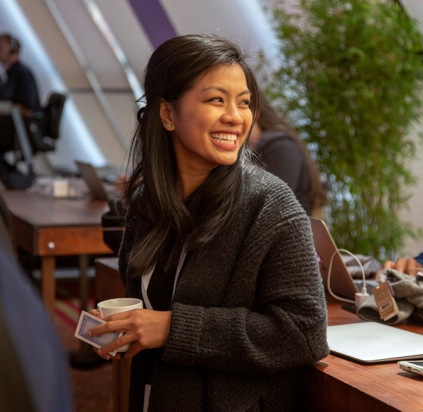 Team building exercise at a Heroku gathering.