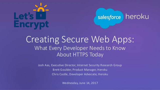 Creating Secure Web Apps Slides