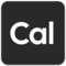 A black square with rounded corners features the white letters "Cal" in the center.