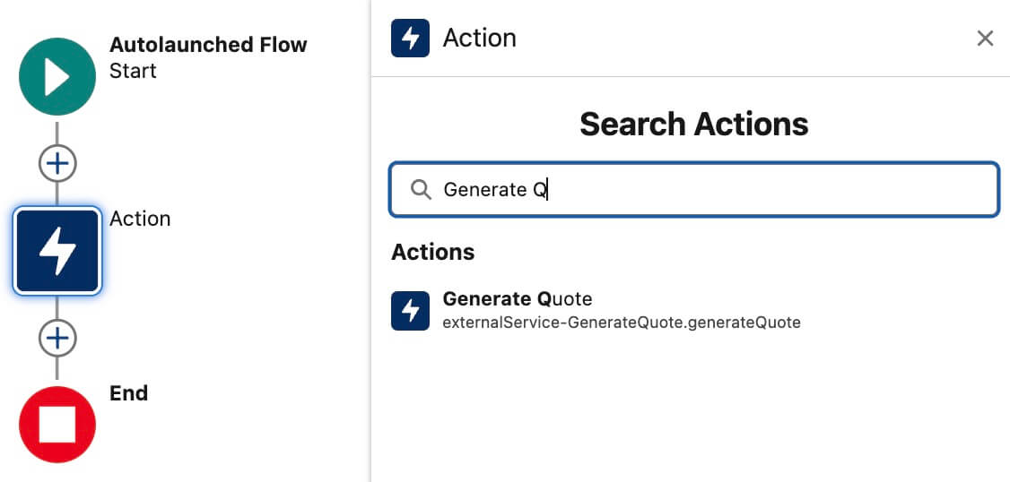 Heroku AppLink Flow Builder integration