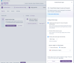 Heroku dashboard showing the “Enable Review Apps” setup panel with options for auto-deployment, GitHub checks, and space selection for review apps.